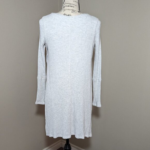 We the Free People Ribbed Sweater Top Gray XS - Picture 4 of 7